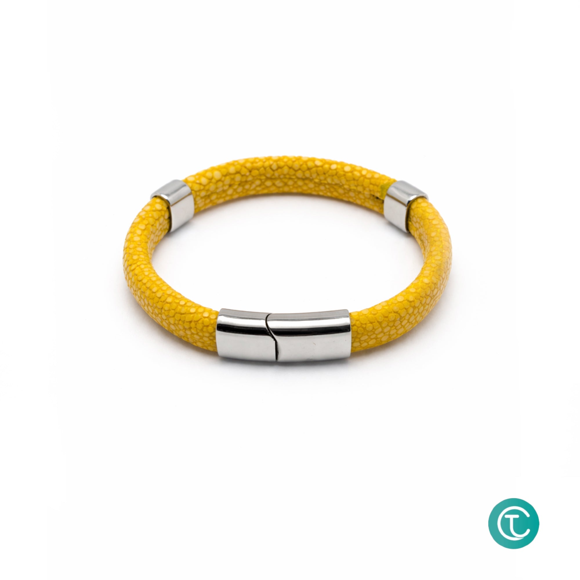 Handmade Stingray Leather Bracelet Exotic Luxury Cuff for Men & Women