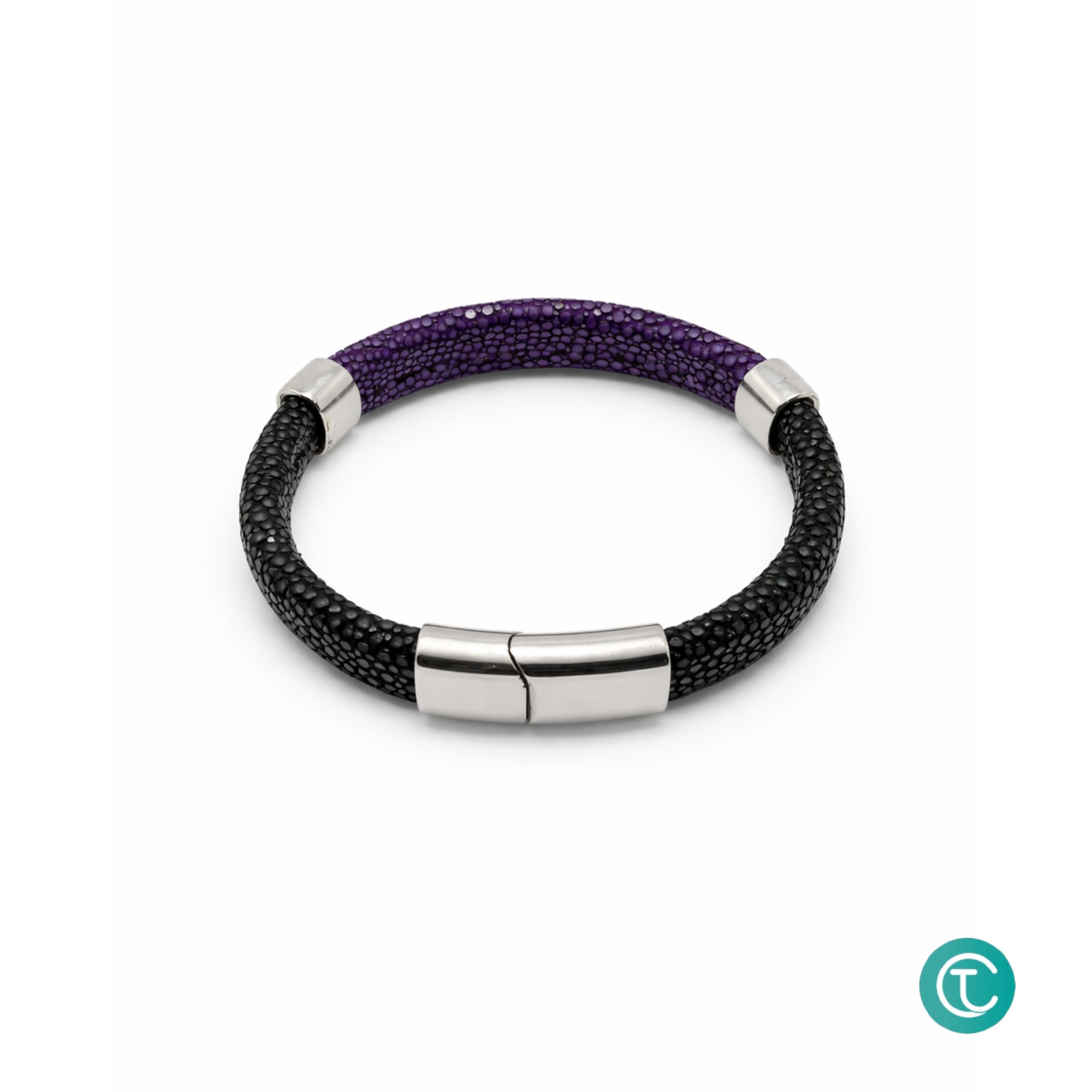 Handmade Stingray Leather Bracelet Exotic Luxury Cuff for Men & Women