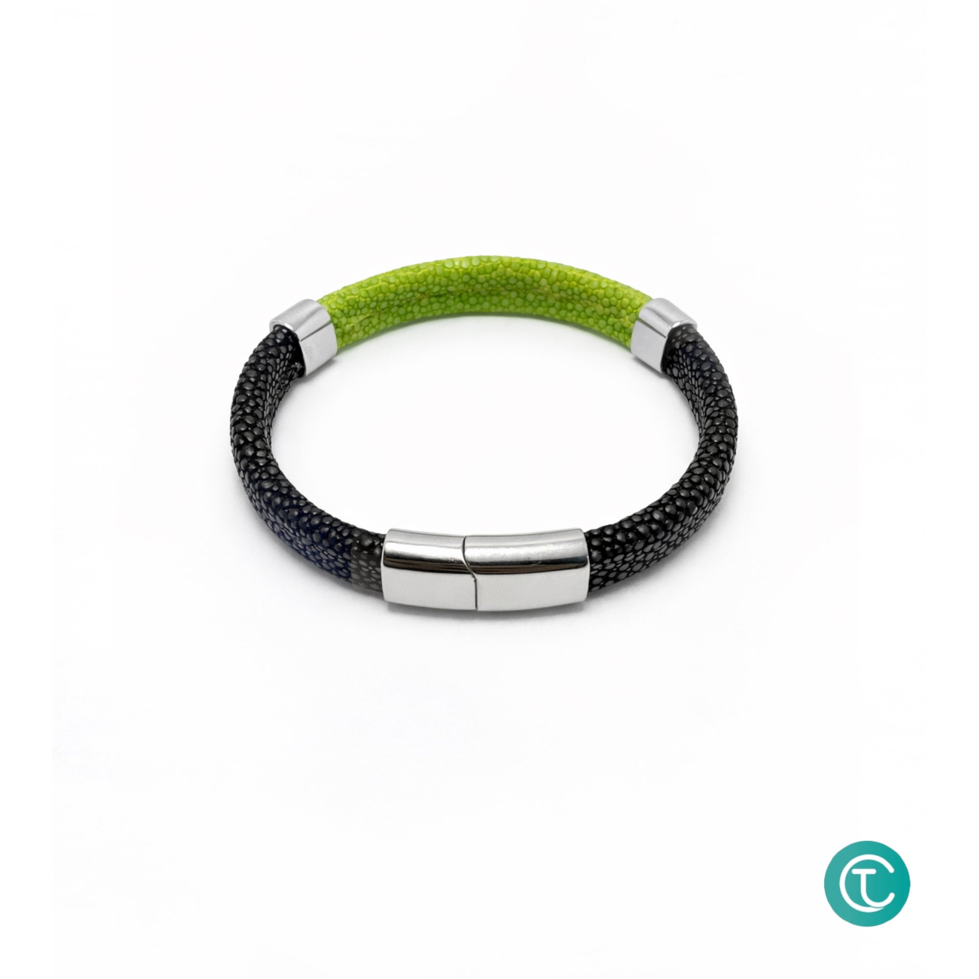 Handmade Stingray Leather Bracelet Exotic Luxury Cuff for Men & Women