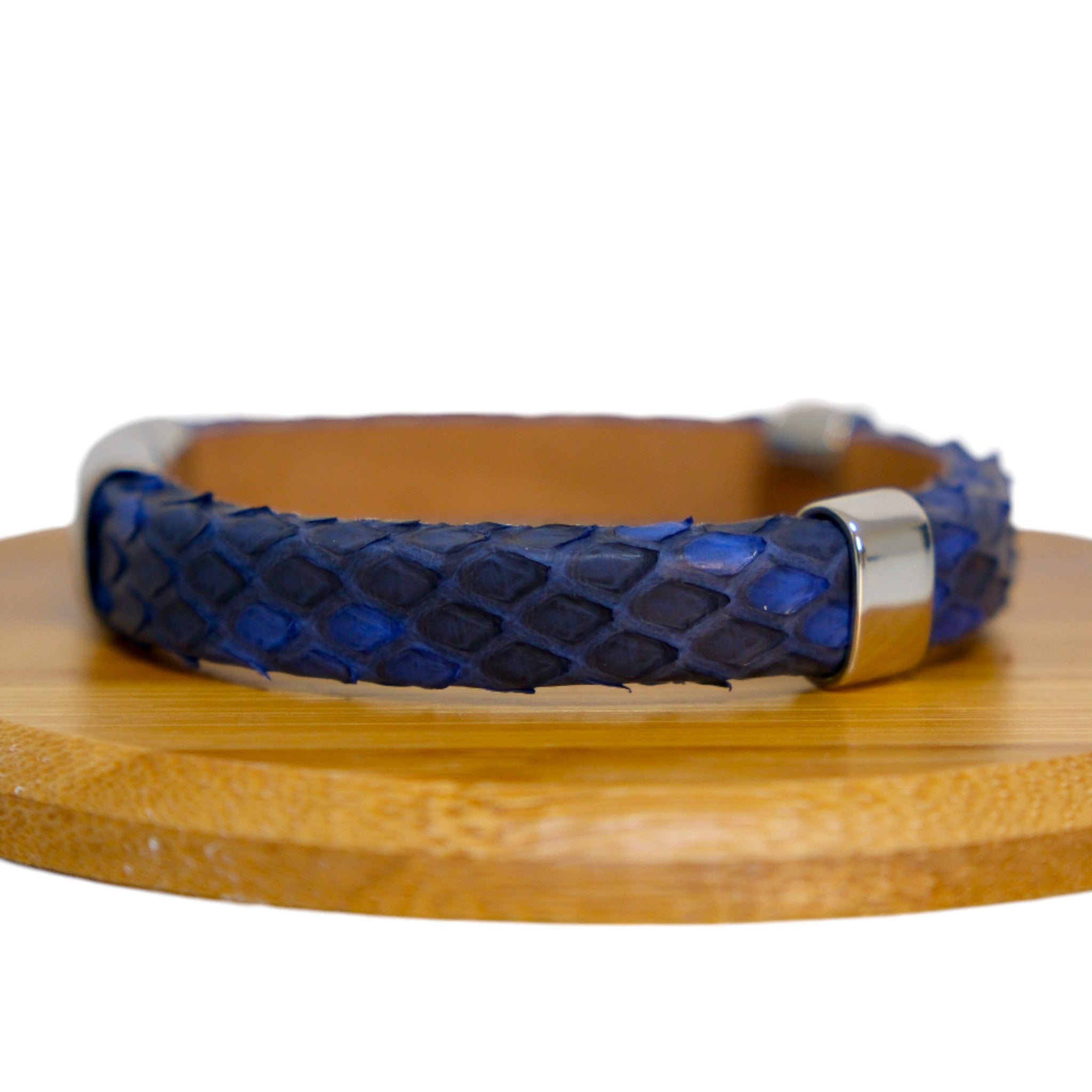 Handmade Python Leather Bracelet Exotic Luxury Cuff for Men & Women