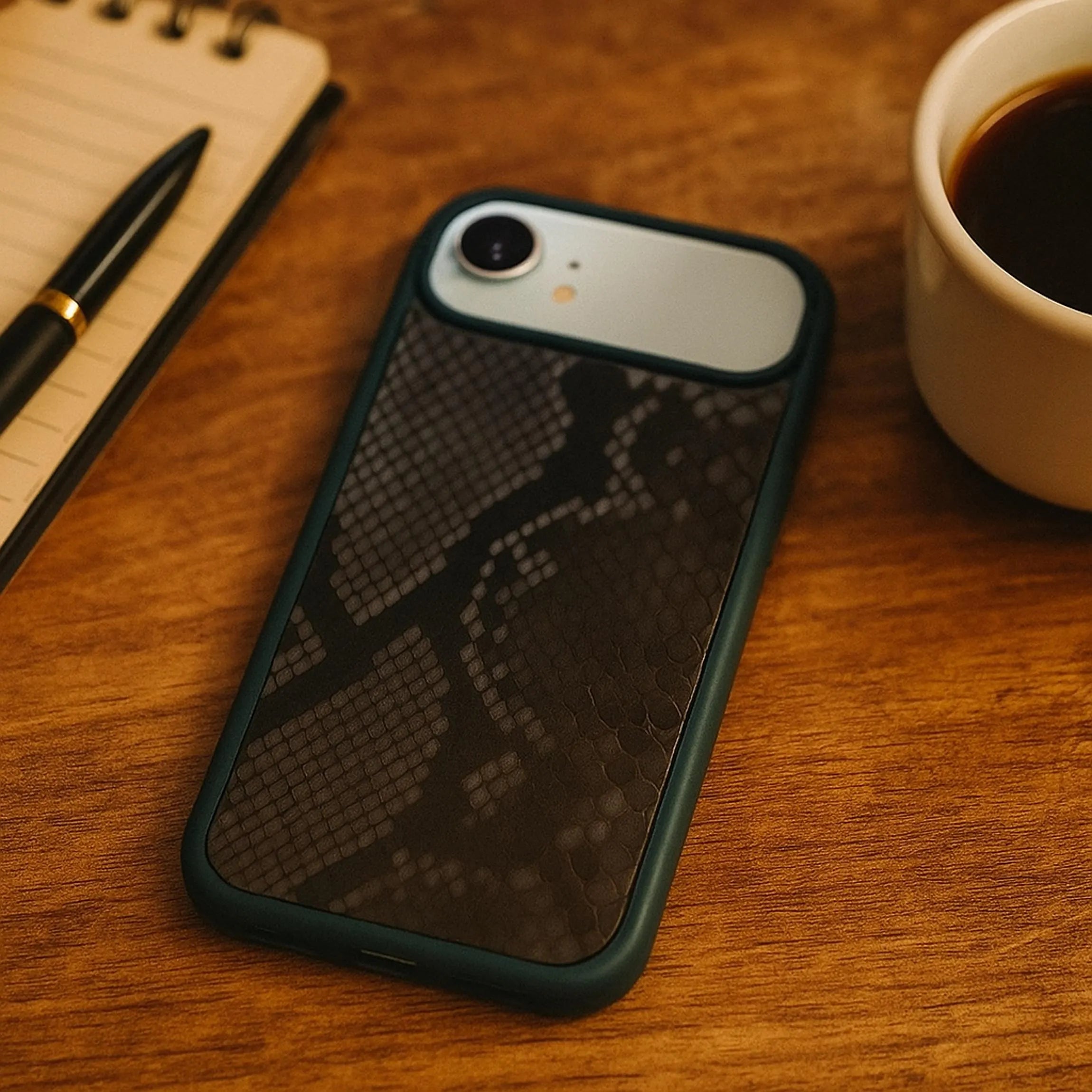 Python iPhone Case | Exotic Snake Skin Leather Cover | Handmade Slim Protective | iPhone 16 & 17 Series