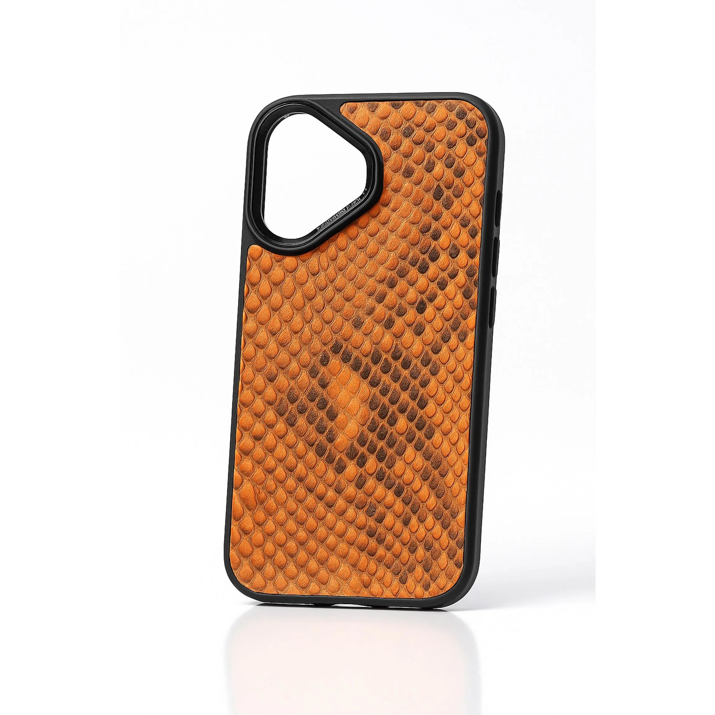 Python iPhone Case | Exotic Snake Skin Leather Cover | Handmade Slim Protective | iPhone 16 & 17 Series