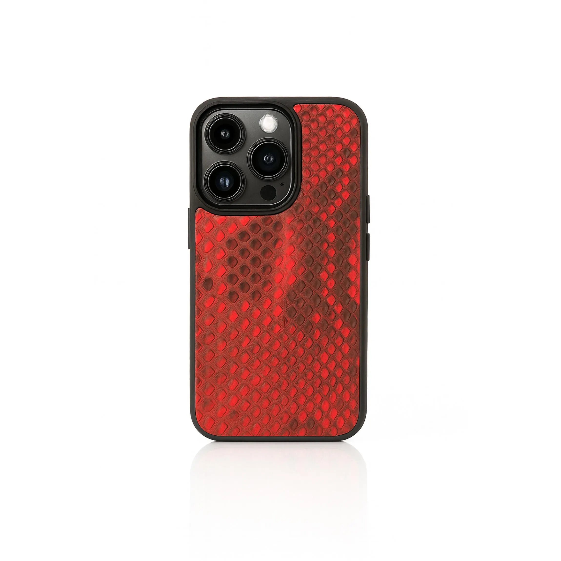 Python iPhone Case | Exotic Snake Skin Leather Cover | Handmade Slim Protective | iPhone 16 & 17 Series