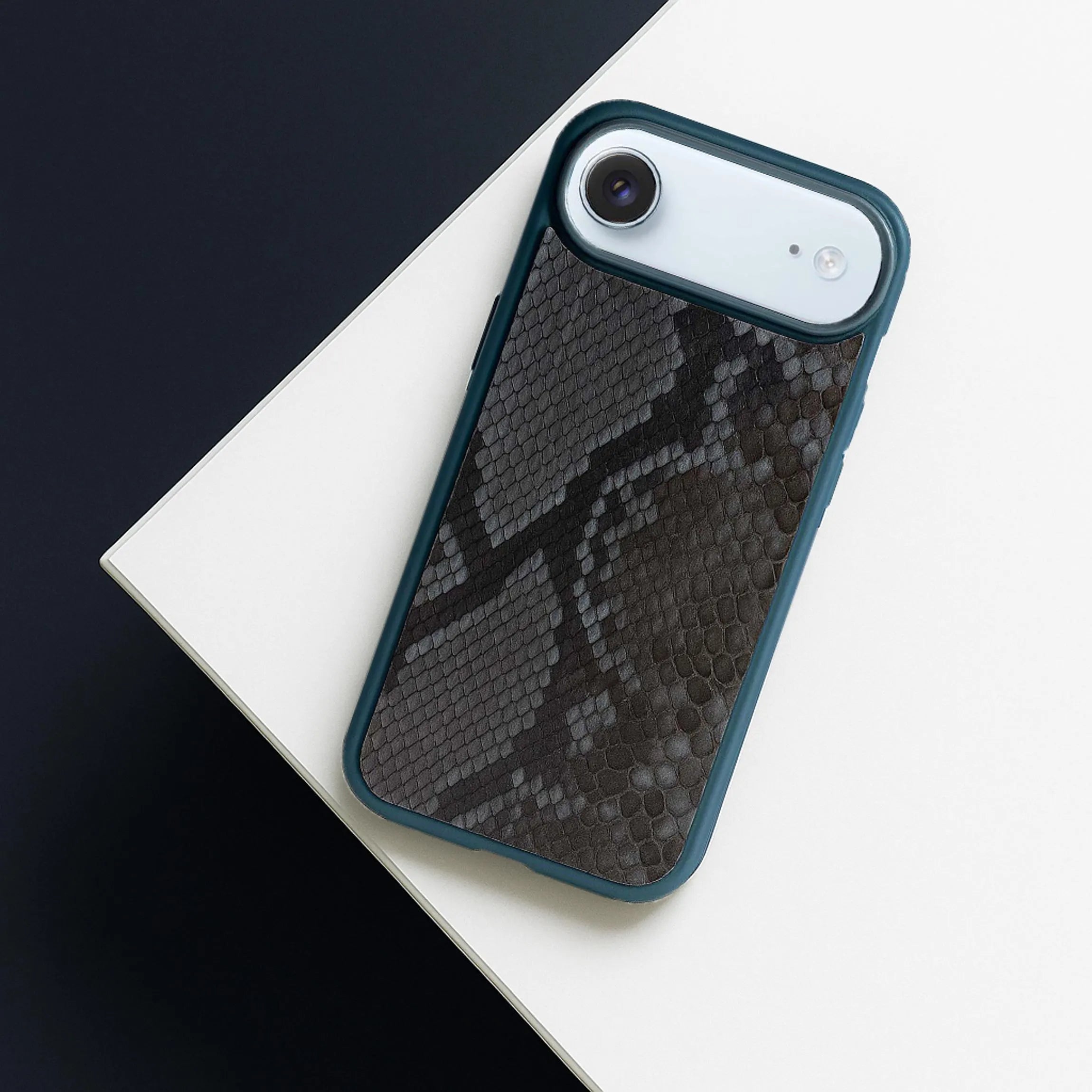 Python iPhone Case | Exotic Snake Skin Leather Cover | Handmade Slim Protective | iPhone 16 & 17 Series