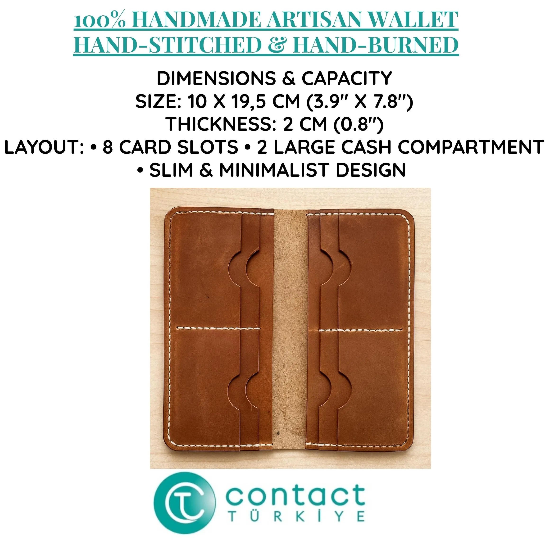 Marbled Leather Wallet | Large Handmade Ebru Art | Unique Long Clutch Purse | Genuine Veg-Tan Cowhide | 3 Variations